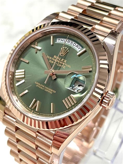 rose gold green rolex|rolex rose gold watch men's.